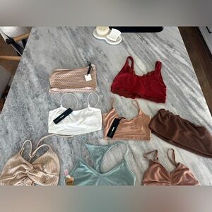 Boho Bundle 9 PC ($250 Value) Anthropologie, Fashion Nova, PINK + Cropped tops 🔥